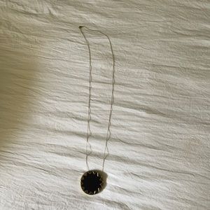 House of Harlow Black Starburst Long Necklace